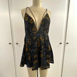 Free People Strappy Floral Romper